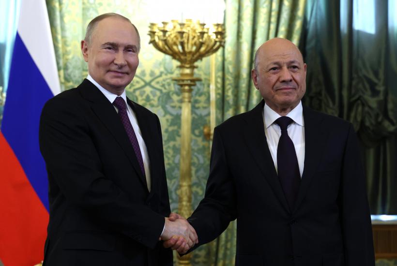 Владимир Путин и руководитель Йемена Рашад Мухаммед Аль-Алими.