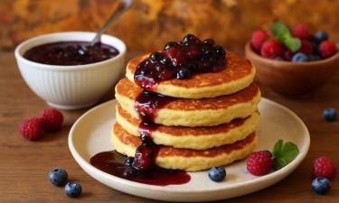 Творог, яйца и банан: оладьи без муки получаются пышными, нежными и не вредят фигуре