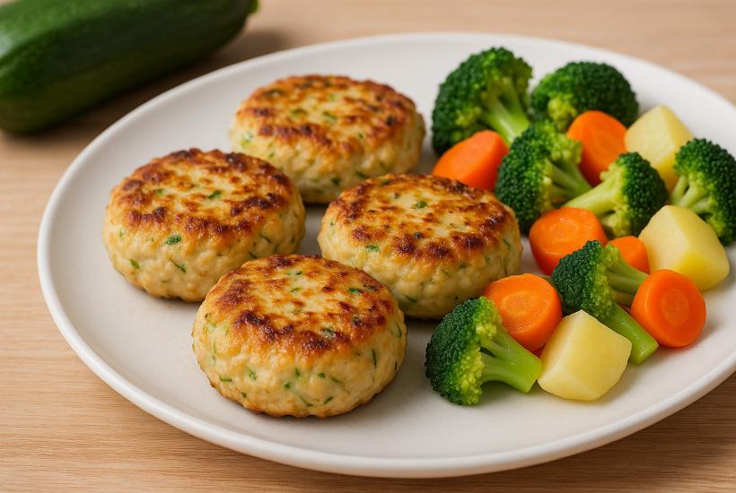 Котлеты из курицы с кабачком