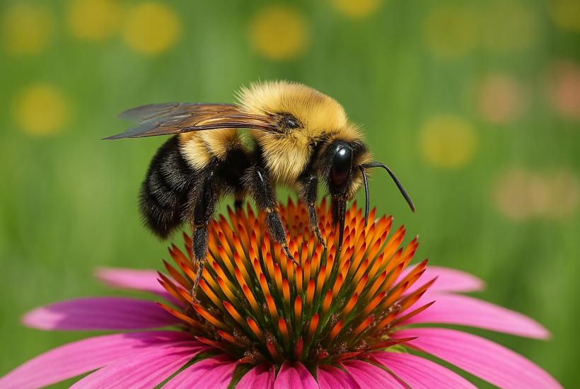 Шмель на цветке