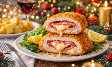 Кордон блю готовится во фритюре за 10–12 минут