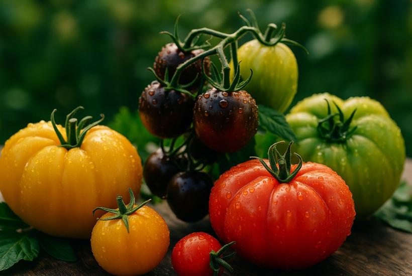 Сладкие томаты крупным планом