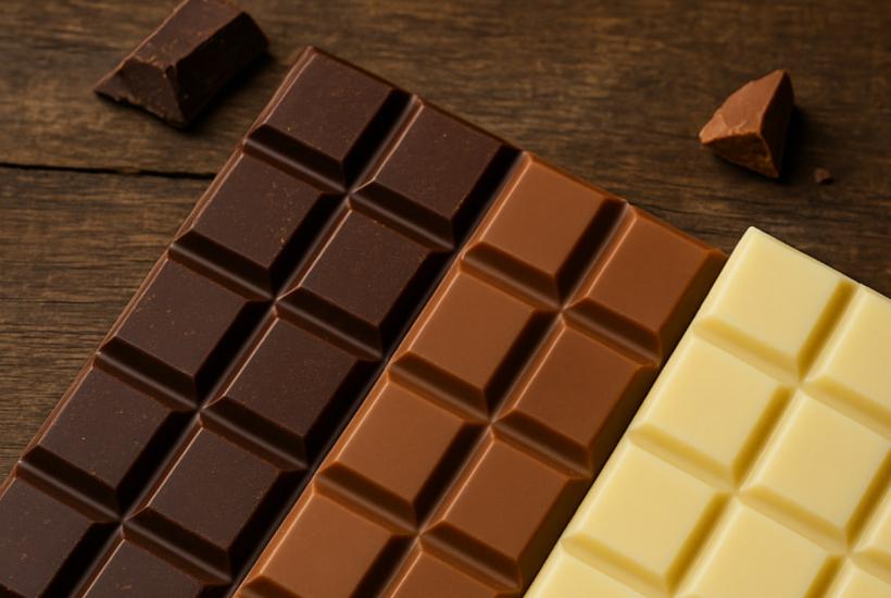 три вида шоколада