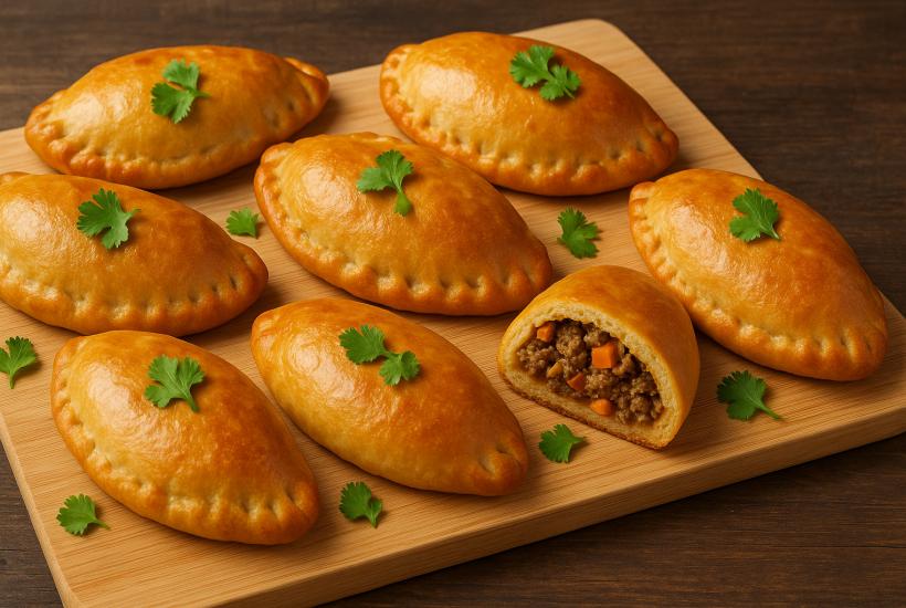 Пирожки с карри и говядиной