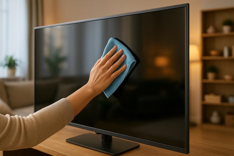 Чистка экрана телевизора