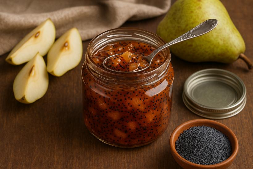 Варенье из груш с маком