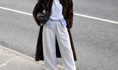 Меховые аксессуары придают спортивным образам элегантность