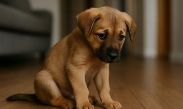 Щенки испытывают сильный стресс при разлуке более двух часов