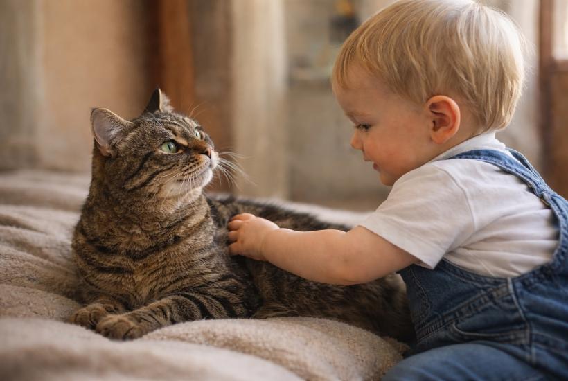 Кошка и ребёнок