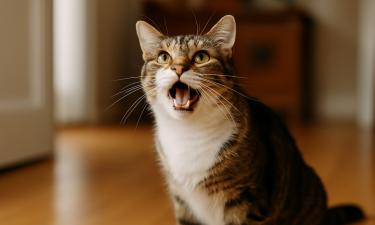 Мяуканье помогает кошкам доносить тревогу и просьбы к людям