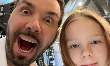 Аргумент на лицо: кареглазый Денис Клявер показал голубоглазого сына