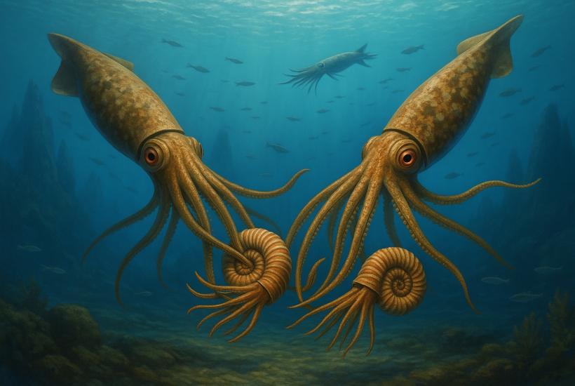 Древние кальмары в меловом океане