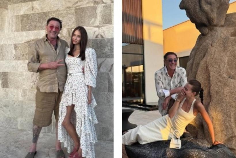 Певец Григорий Лепс с невестой Авророй Киба Певец Григорий Лепс с невестой Авророй Киба