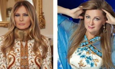 Вика Цыганова пребывает в шоке: её дизайнерские наряды на Мелании Трамп — как такое возможно