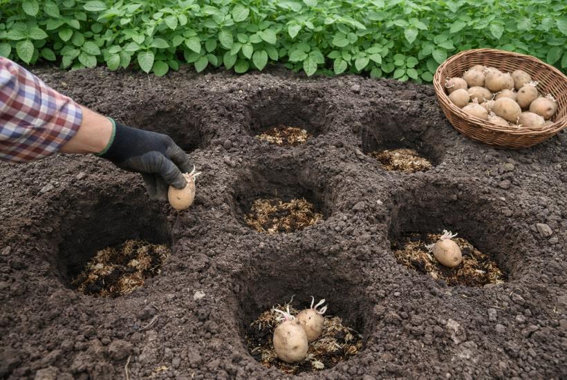Посадка картошки