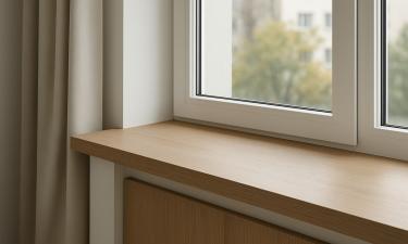 Подоконники из МДФ и массива служат без замены 15 лет