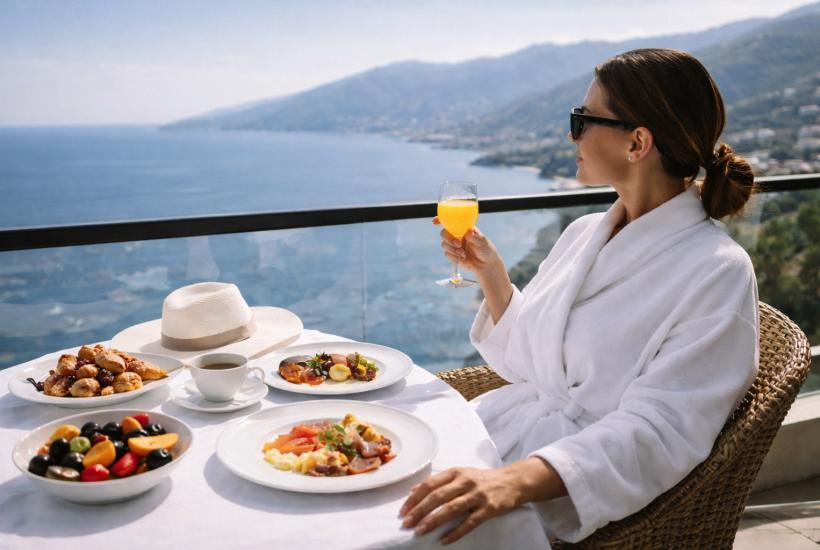 Роскошный завтрак на отдыхе