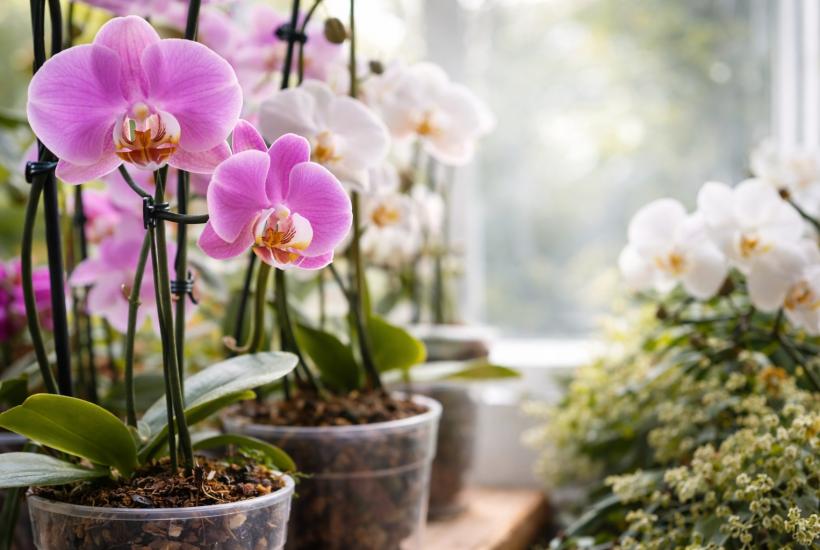 Орхидеи на окне