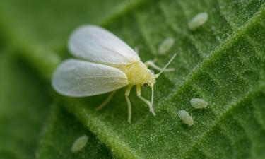 Белокрылка размножается в теплице из-за высокой влажности