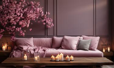 Розовый цвет сочетают с натуральными текстурами в декоре — InStyle