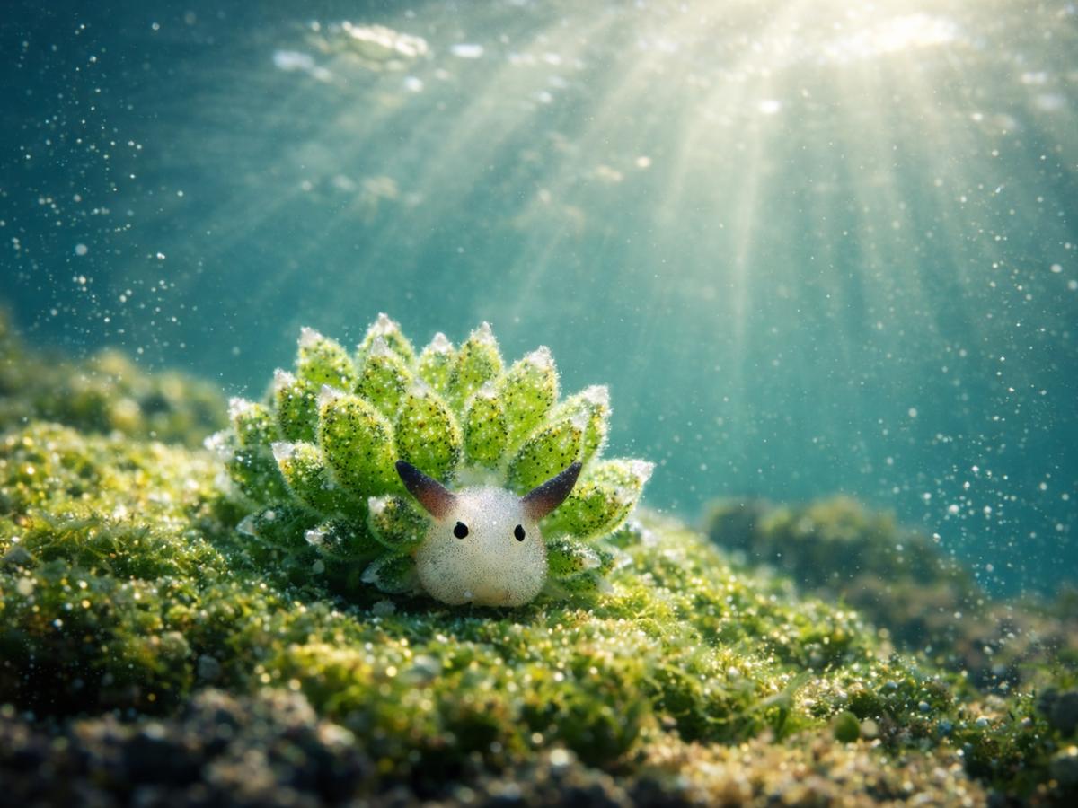 Морской слизень Costasiella kuroshimae сохраняет хлоропласты биолог Скейлс