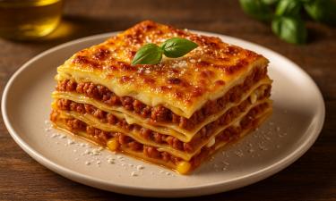 Свинину для лазаньи смешивают с зеленью и специями — портал "ГАСТРОНОМЪ"