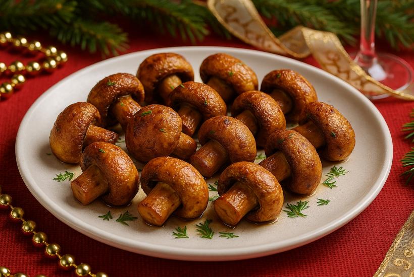 Запечённые шампиньоны