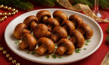 Шампиньоны маринуют 30 минут перед запеканием