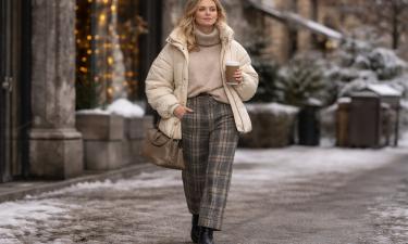 Клетчатые брюки заменяют однотонные джинсы зимой