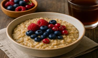 Овсянка полезнее в виде хлопьев длительной варки, а не быстрого приготовления
