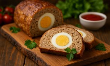 Говяжий фарш с кукурузой и помидорами запекают 30 минут при 200°C