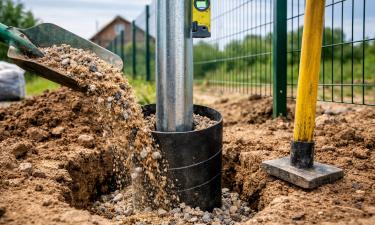 Сэкономите на цементе и не прогадаете: по этой технологии забор переживёт любой ветер