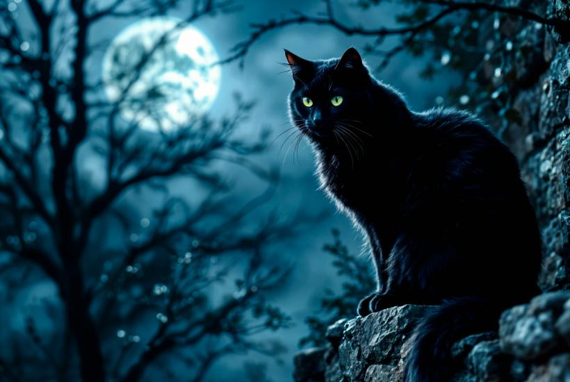 Кошка ночью