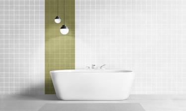 Альтернативу белой затирке серым цветом предложила дизайнер Тычино