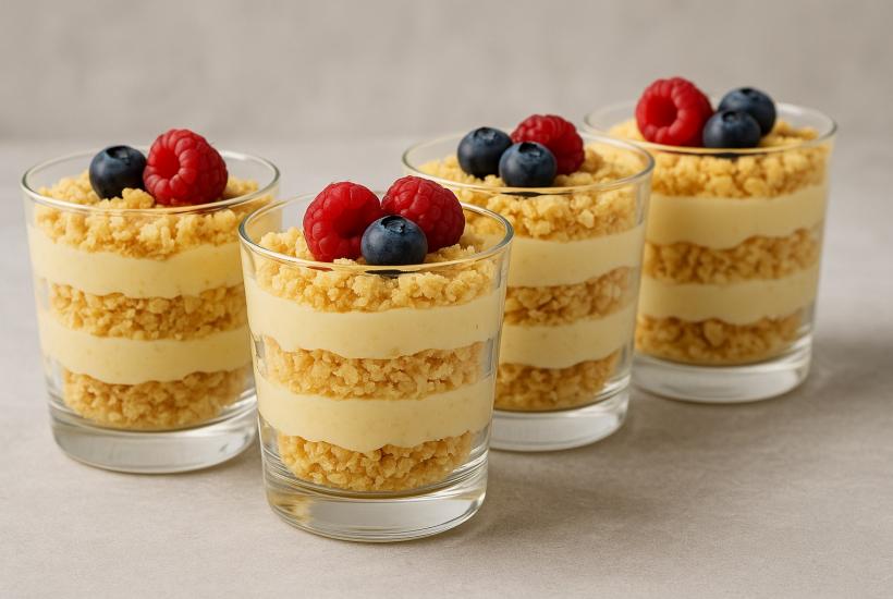 Десерт "Наполеон" в стаканчиках