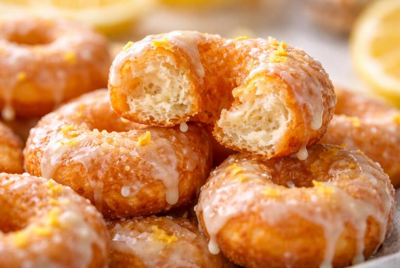 Лимонные пончики