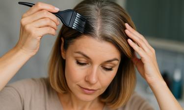 Метод окрашивания волос с плавным переходом к серому помогает скрыть седину