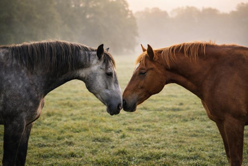 Приветствие лошадей