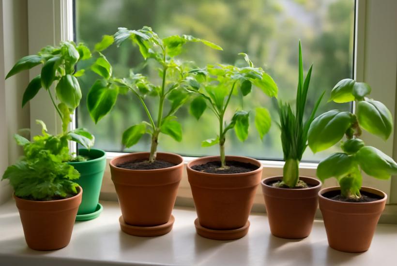 Растения на подоконнике