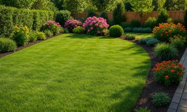 Рулонный газон укладывают готовыми матами