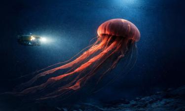 Подводные аппараты зафиксировали медузу Stygiomedusa gigantea с отростками до 10 м