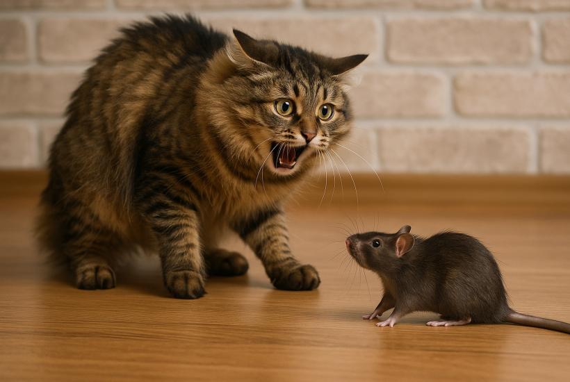 Кошка и крыса