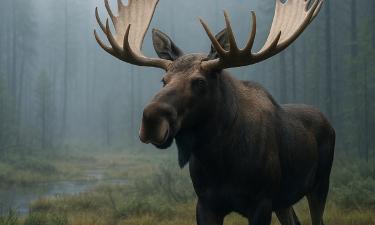 Самцы лосей в октябре могут нападать на человека без причины