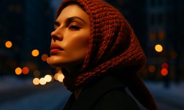 Шерстяная косынка возвращается в моду как замена шапке