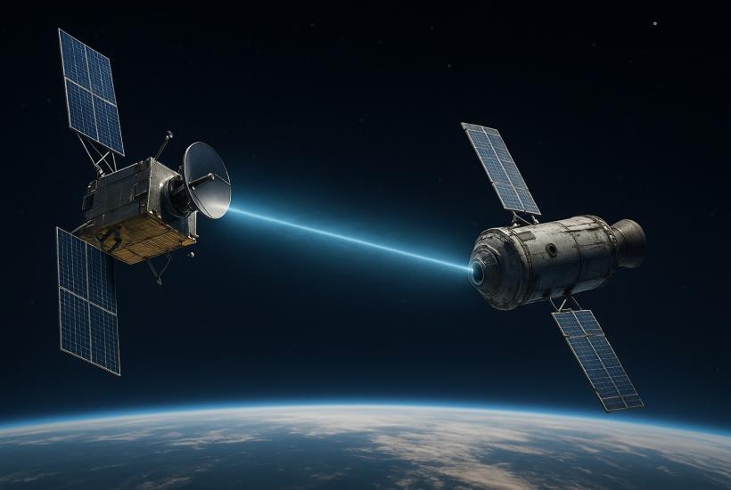 Спутники и тянущий луч