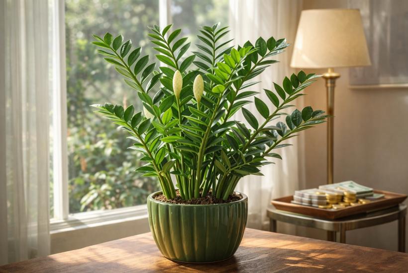 Замиокулькас в интерьере