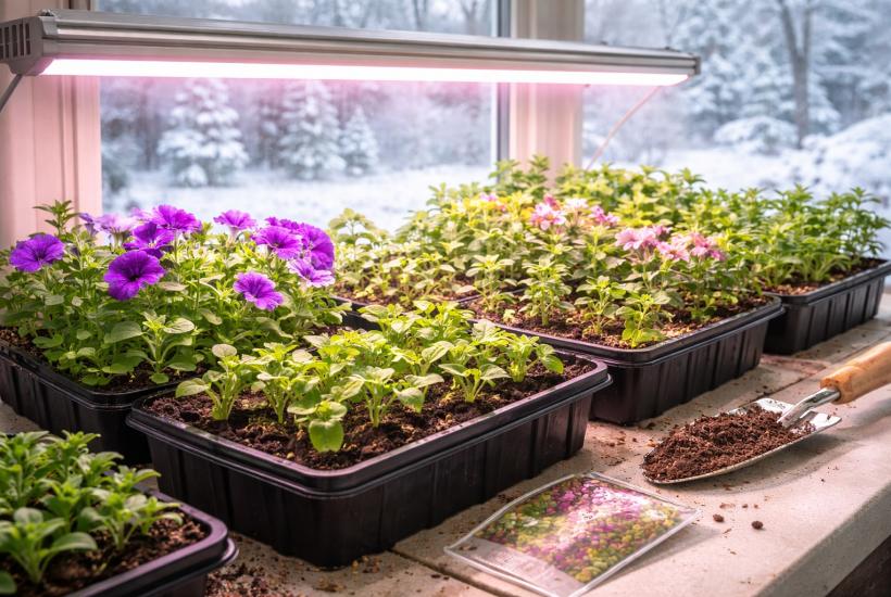 Зимний посев цветов на подоконнике