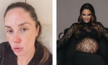 Агата Муцениеце показала себя без фильтров перед родами