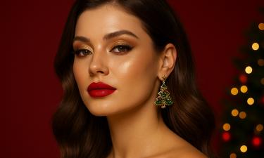 Сияющая кожа стала главным трендом рождественского макияжа