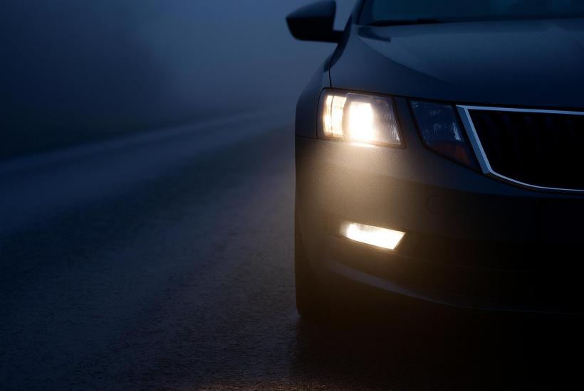 Ближний свет фар ночью